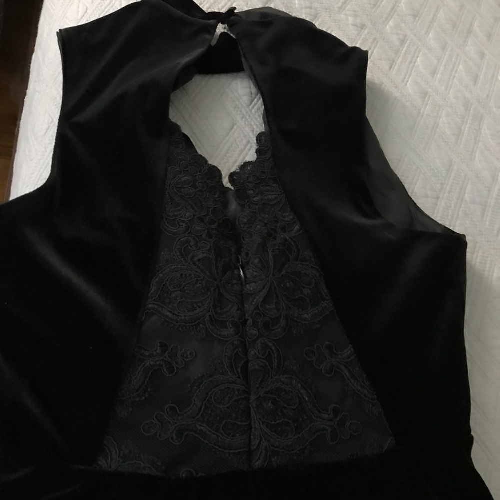 Topshop Black Suede Romper